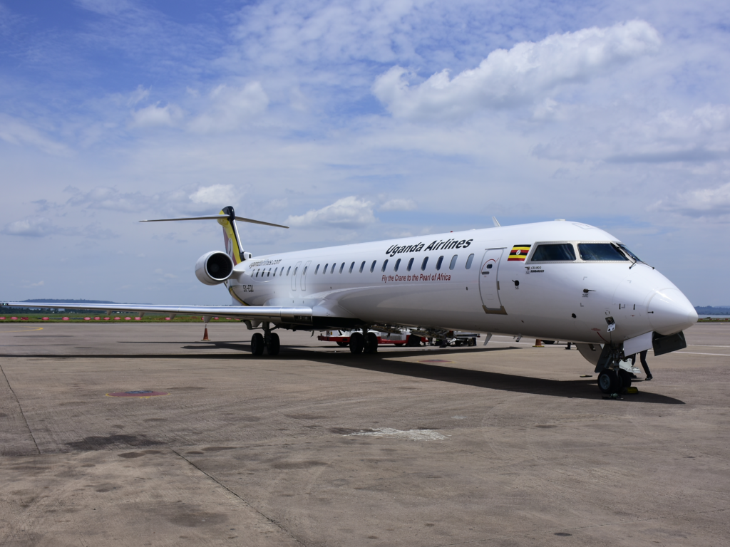 Bombardier CRJ 900 Plane in Uganda