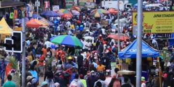 Lack of social distancing in Uganda