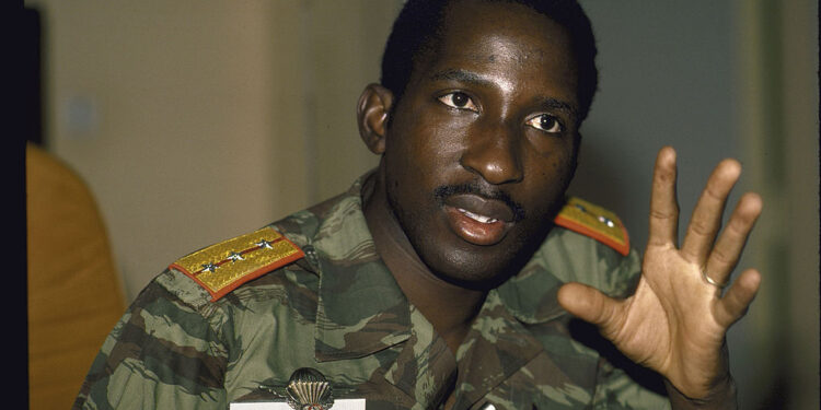 BURKINA FASO - FEBRUARY 01:  Captain Thomas Sankara, leader of Burkina Faso.    (Photo by William F. Campbell/Getty Images)