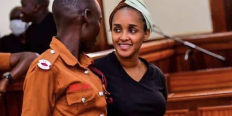 KFM presenter Faiza Salima at Buganda Road court for her bail hearing on 30th July 2024. CREDIT: Nicholas Bamulanzeki